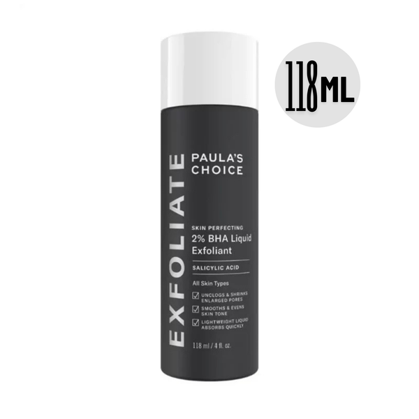 118ml Paula’s Choice SKIN PERFECTING 2% BHA Liquid Exfoliant – Daily Leave-On Salicylic Acid Treatment for Pores, Blackheads & Fine Lines (118ml)