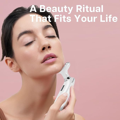 7-in-1 Face & Neck Beauty Massager – RF Skin Tightening, Jawline Lifting & Anti-Aging Device for Women