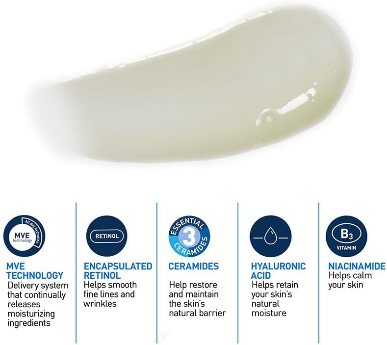 CeraVe Skin Renewing Retinol Serum 30ml – Anti-Aging Face Serum with Encapsulated Retinol, Hyaluronic Acid & 3 Ceramides