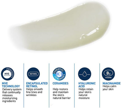CeraVe Skin Renewing Retinol Serum 30ml – Anti-Aging Face Serum with Encapsulated Retinol, Hyaluronic Acid & 3 Ceramides