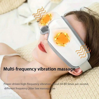 Eye Massager with Heat, Air Compression & Bluetooth Music – Rechargeable Eye Therapy for Eye Strain, Dark Circles & Better Sleep