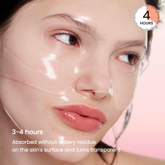 BIODANCE Bio-Collagen Real Deep Mask (4 Sheets) ∣ Viral K-Beauty Overnight Hydrogel for Glass Skin, Pore Tightening & Firming