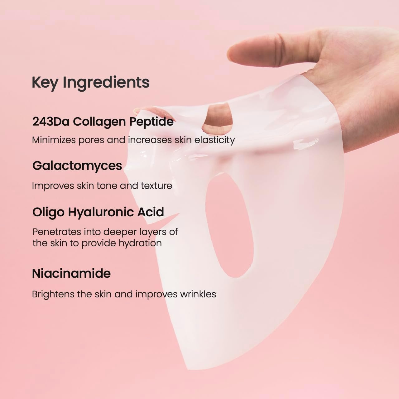 BIODANCE Bio-Collagen Real Deep Mask – 4 Hydrogel Sheet Masks with Collagen, Probiotics & Hyaluronic Acid | Pore Tightening, Firming & Hydrating Skincare