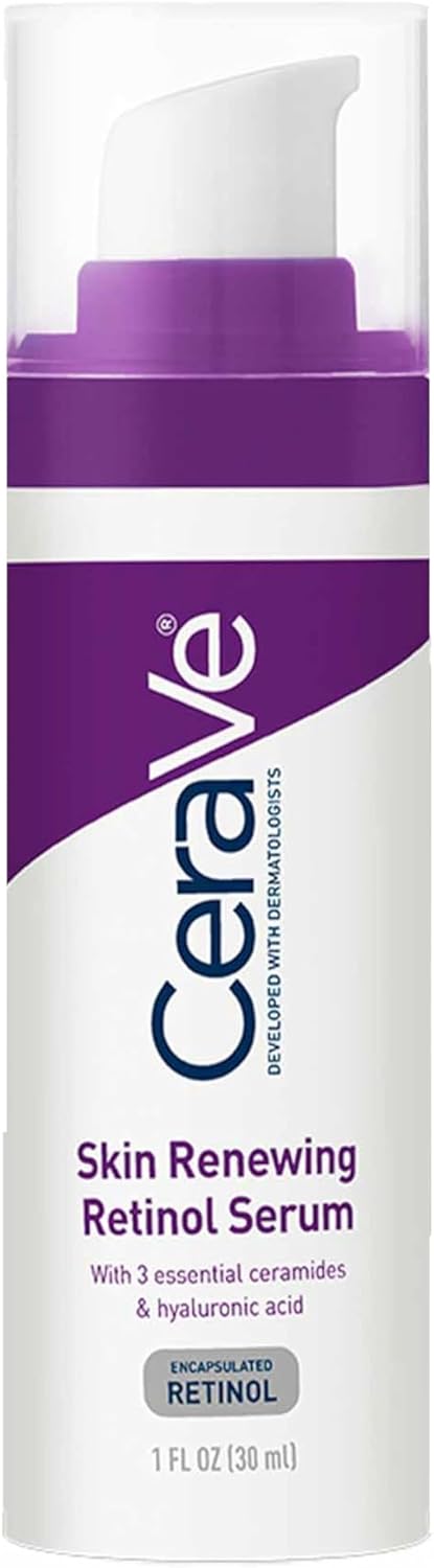 CeraVe Skin Renewing Retinol Serum 30ml – Anti-Aging Face Serum with Encapsulated Retinol, Hyaluronic Acid & 3 Ceramides