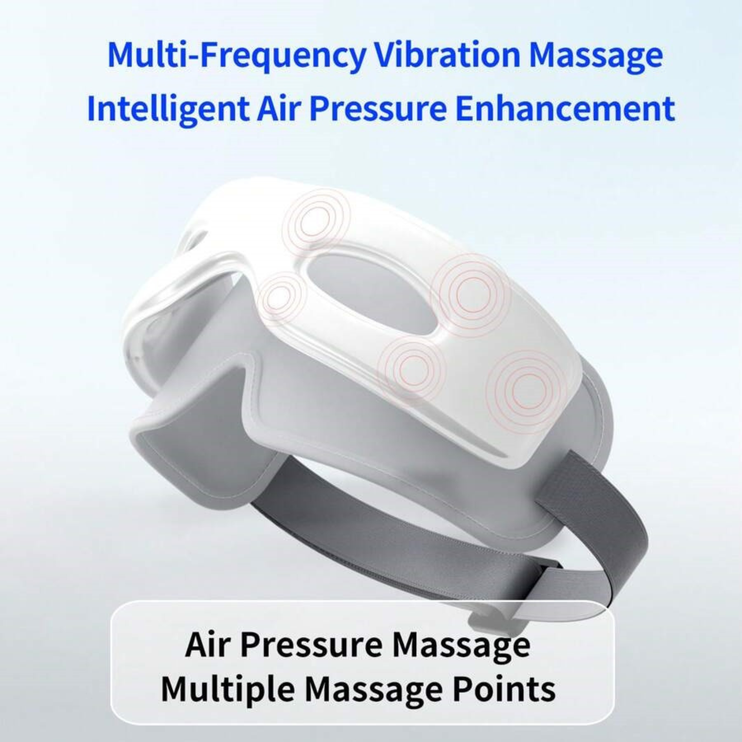 Eye Massager with Heat, Air Compression & Bluetooth Music – Rechargeable Eye Therapy for Eye Strain, Dark Circles & Better Sleep