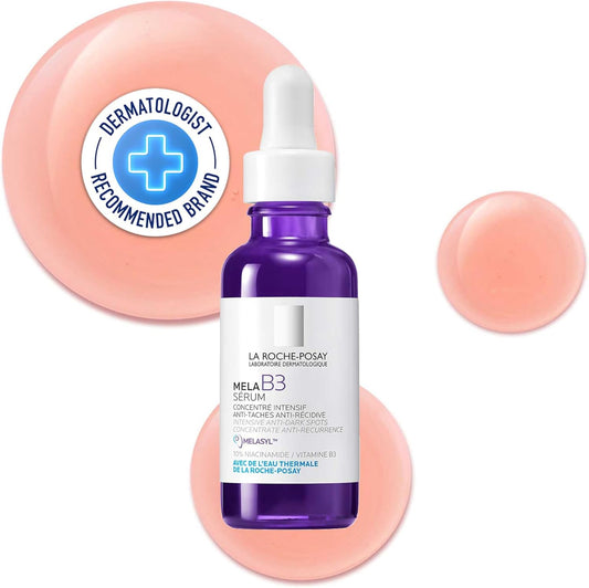 La Roche-Posay Mela B3 Dark Spot Niacinamide Serum 30ml – Anti-Hyperpigmentation Serum with 10% Niacinamide & Melasyl™