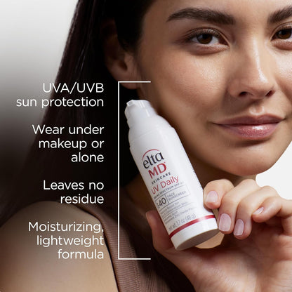 EltaMD UV Daily Moisturizing Facial Sunscreen SPF 40 by EltaMD for Unisex - 1.7 oz Sunscreen