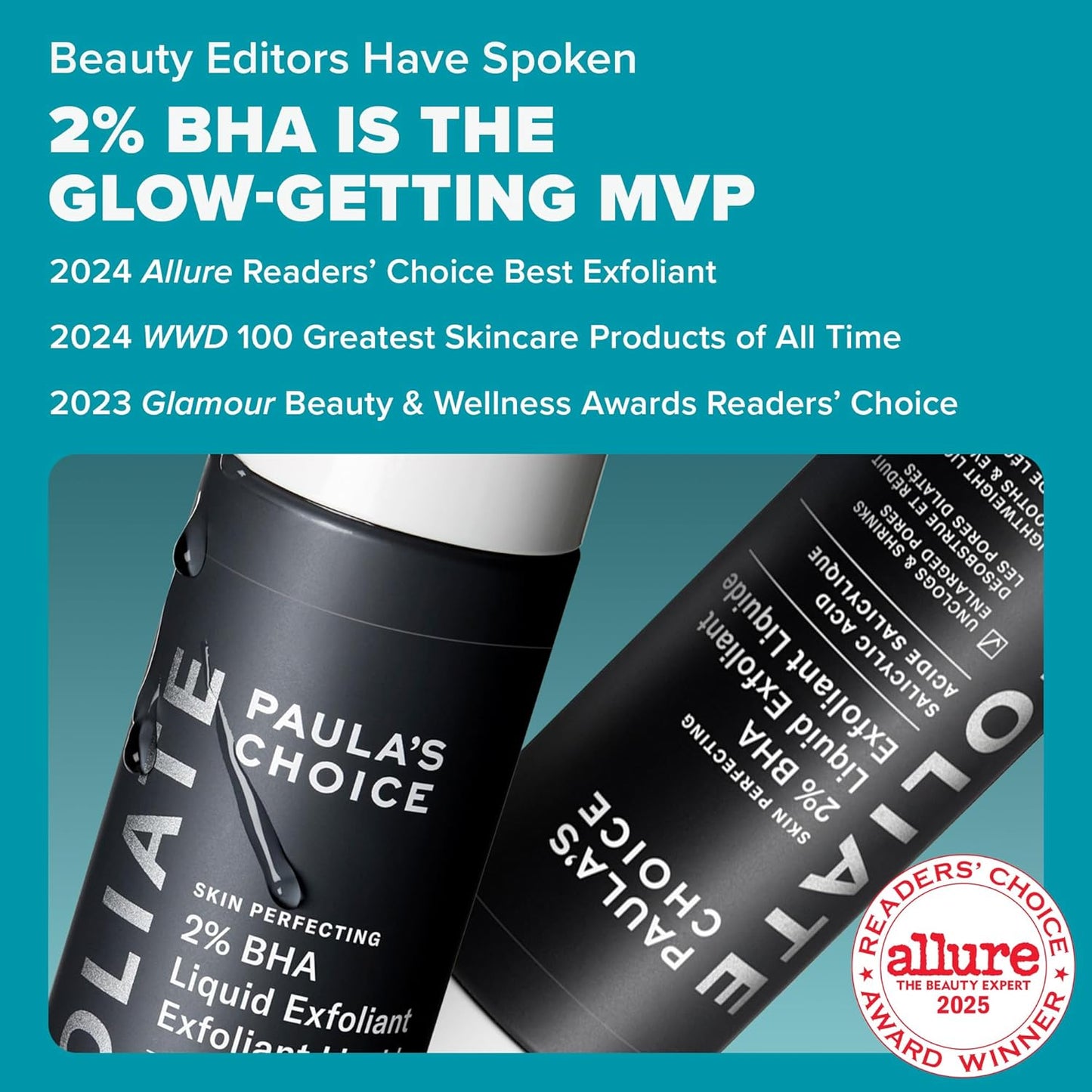 118ml Paula’s Choice SKIN PERFECTING 2% BHA Liquid Exfoliant – Daily Leave-On Salicylic Acid Treatment for Pores, Blackheads & Fine Lines (118ml)