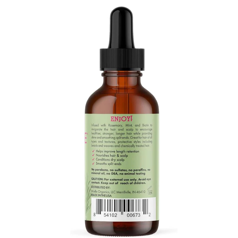 Mielle Organics Rosemary Mint Hair Oil  Scalp & Hair Strengthening Oil with Biotin (2 oz)