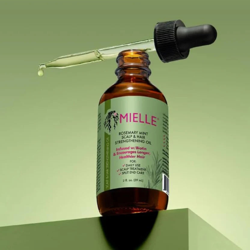 Mielle Organics Rosemary Mint Hair Oil  Scalp & Hair Strengthening Oil with Biotin (2 oz)